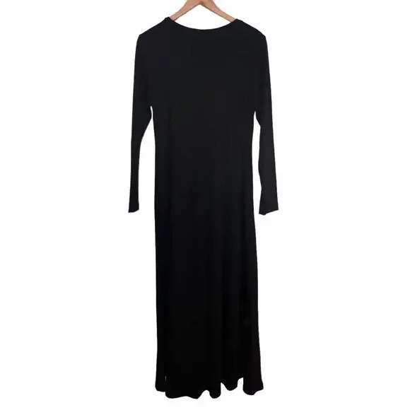 Christy Dawn Bowie Maxi Dress Noir Black Long Sleeve Women Large - Picture 4 of 8